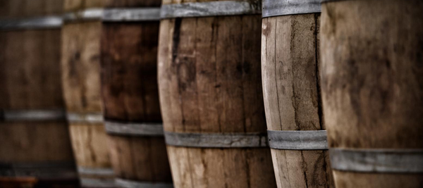 Whisky Casks in a Scottish Dunnage Warehouse